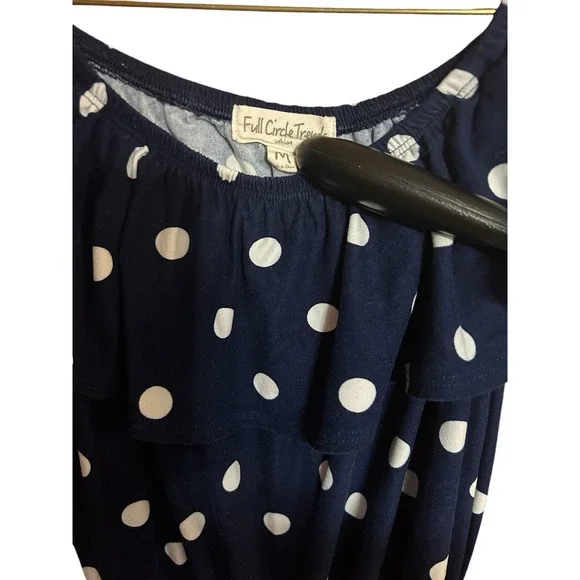 Full Circle Trends Polka Dot Romper Medium - Picture 3 of 3